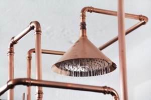 copper, bathroom, brass, trend, Marco Merendi, WaterDream, shower, Front, Axor,