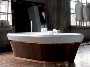 bathroom, fittings, materials, layers, bath tub, washbasin, George, men's collection, masculine,